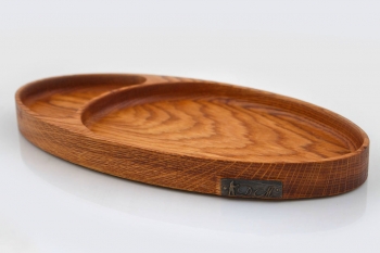 Тарелка ДМ-03 (массив кавказского дуба)